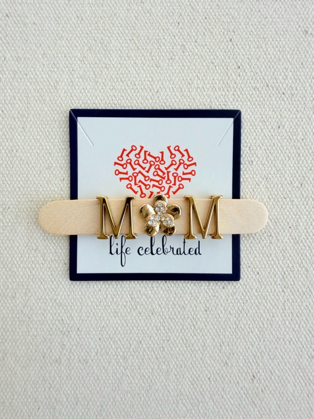 *MOM Charm Set* Retired KEEP COLLECTIVE Gold Flower
